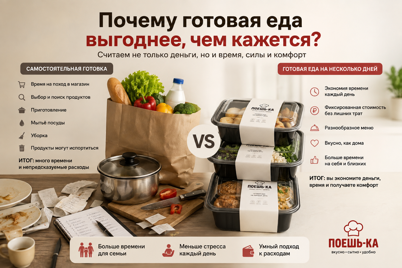 Почему готовая еда на несколько дней — это выгоднее, чем кажется?
